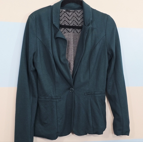 Maurices Teal Women's Suit Jacket - Picture 3 of 7